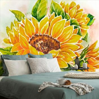 Samoprzylepna tapeta piękny słonecznik - 150x100