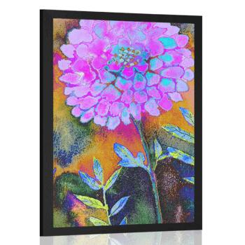 Plakat piękne kwiaty - 40x60 black