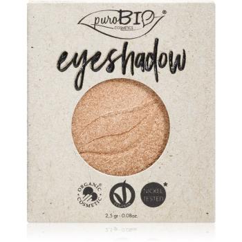 puroBIO Cosmetics Compact Eyeshadows cienie do powiek napełnienie odcień 01 Champagne 2,5 g