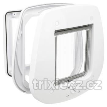 Trixie - DRZWI przez 4-drożne / 27x26 cm / szklane drzwi - šedé