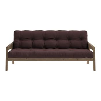 Brązowa rozkładana sofa 204 cm Grab – Karup Design