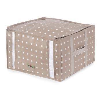 Jasnobrązowe pudełko do przechowywania ubrań Compactor Rivoli, 42 x 40 cm