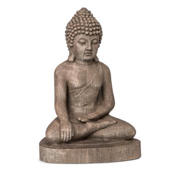 Blumfeldt Gautama, figurka ogrodowa, 43 x 61 x 34 cm, Fibreclay, kolor brązowy