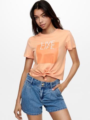 ONLY Koszulka Pomarańczowy