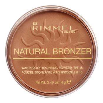 Rimmel London Natural Bronzer SPF15 14 g bronzer dla kobiet 025 Sun Glow