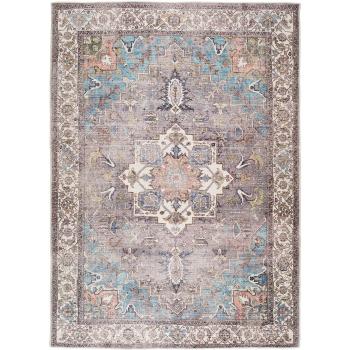 Niebiesko-brązowy dywan z domieszką bawełny Universal Haria, 200x290 cm