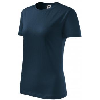 Klasyczna koszulka damska, ciemny niebieski, XL