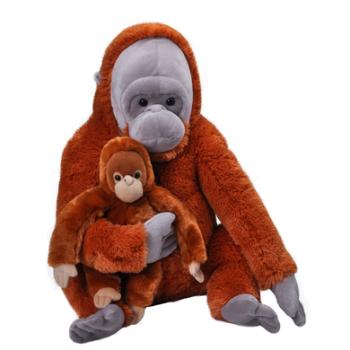 Wild Republic Cuddly Toy Mama i dziecko Orangutan Jumbo