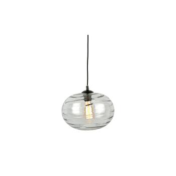 Szara szklana lampa wisząca, wys. 21 cm Sphere – Leitmotiv