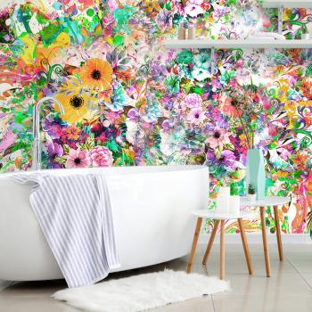 Samoprzylepna tapeta kolorowe kwiaty - 150x100