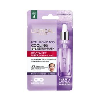 L'Oréal Paris Revitalift Filler HA Cooling Tissue Eye Serum-Mask 11 g maseczka na okolice oczu dla kobiet
