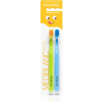 MEDIBLANC KIDS & JUNIOR Ultra Soft szczotka do zębów dla dzieci 2 szt. Green, Blue 2 szt.