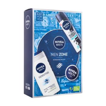 Nivea Men Zone zestaw Żel pod prysznic 250 ml + antyperspirant 150 ml + uniwersalny krem 30 ml dla mężczyzn Uszkodzone pudełko