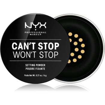 NYX Professional Makeup Can't Stop Won't Stop puder sypki odcień 06 Banana 6 g