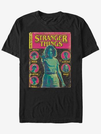ZOOT.Fan Netflix Komiksová obálka Stranger Things Koszulka Czarny