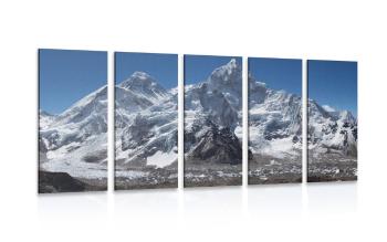 5-częściowy obraz piękny szczyt górski - 200x100