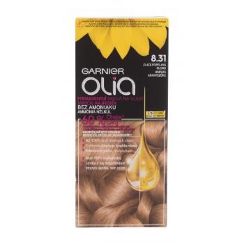 Garnier Olia 50 g farba do włosów dla kobiet Uszkodzone pudełko 8,31 Golden Ashy Blonde