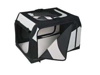 TRIXIE Box transportowy dla psa Vario czarno-szary 99 × 67 × 71/61 cm