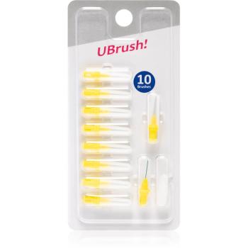 Herbadent UBrush! zapasowe szczoteczki międzyzębowe 0,6 mm Yellow 10 szt.