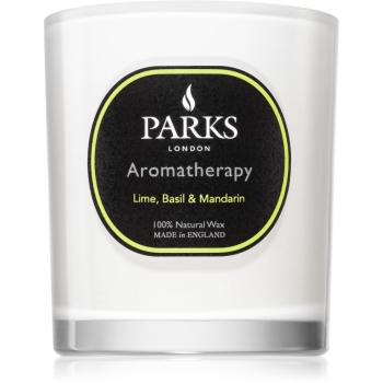 Parks London Aromatherapy Lime, Basil & Mandarin świeczka zapachowa 220 g