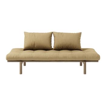 Żółta rozkładana sofa 200 cm Pace – Karup Design
