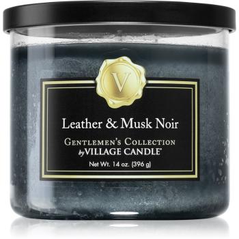Village Candle Gentlemen's Collection Leather & Musk Noir świeczka zapachowa 396 g