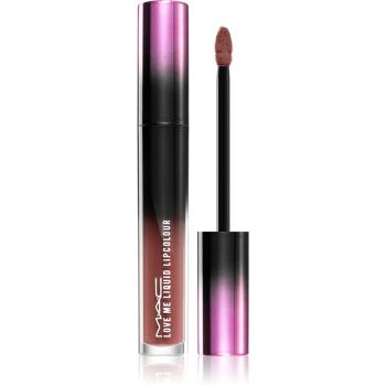 MAC Cosmetics Love Me Liquid Lipcolour kremowa szminka o satynowym wykończeniu odcień Laissez-Fiare 3,1 ml