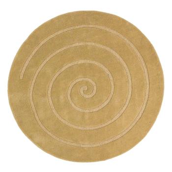 Beżowy wełniany dywan Think Rugs Spiral, ⌀ 180 cm