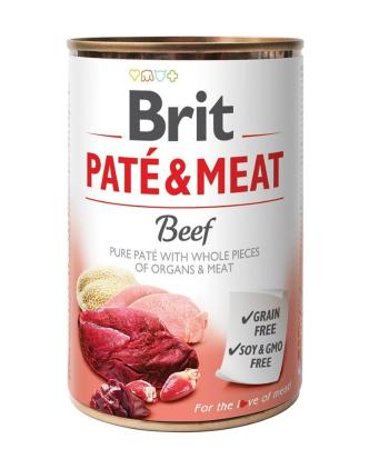 BRIT Pate&amp;Meat beef 6 x 400 g pasztet z wołowiną