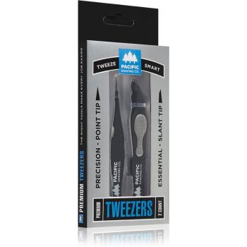 Pacific Shaving Premium Tweezers pęseta 2 szt.