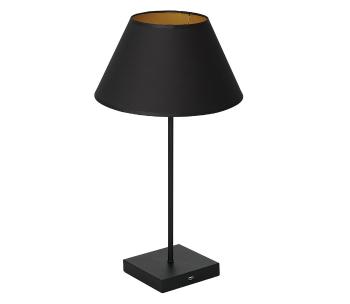 Lampa stołowa ze złączem USB 1xE27/60W/230V czarny