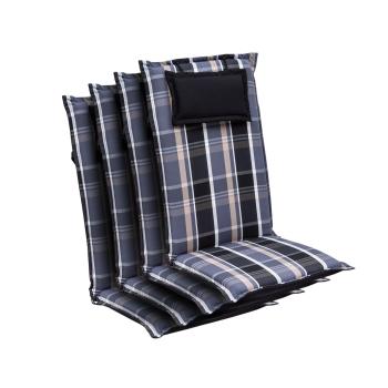 Blumfeldt Elbe, poduszka na krzesło ogrodowe z wysokim oparciem, poduszka ogrodowa, Dralon, 50 x 120 x 8 cm