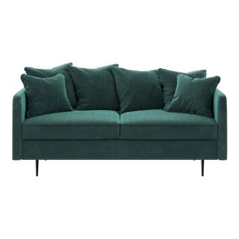 Ciemnoturkusowa aksamitna sofa Ghado Esme, 176 cm