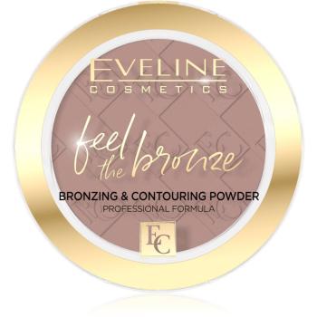 Eveline Cosmetics Feel The Bronze puder brązujący i konturujący odcień 01 Milky Way 4 g