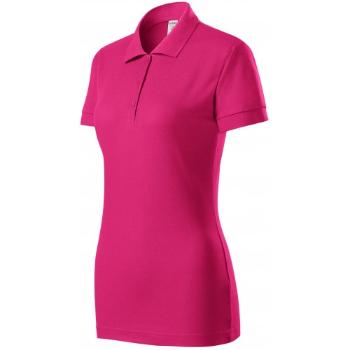 Damska dopasowana koszulka polo, purpurowy, 2XL