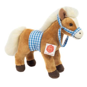 Teddy HERMANN ® Koń stojący z siodłem, 23 cm