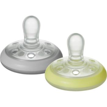 Tommee Tippee C2N Closer to Nature Night 0-6m smoczek Natural 2 szt.