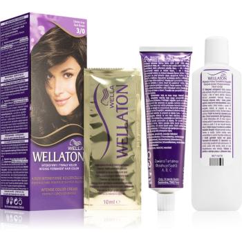 Wella Wellaton Permanent Colour Crème farba do włosów odcień 3/0 Dark Brown