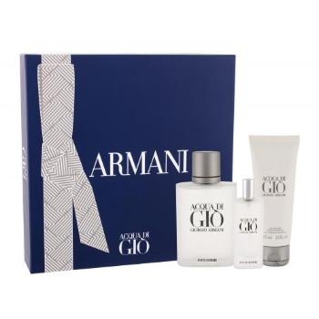 Giorgio Armani Acqua di Giò Pour Homme zestaw Edt 100 ml + Edt 15 ml + Żel pod prysznic 75 ml dla mężczyzn