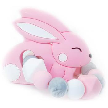 KidPro Pacifier Holder Pink Bunny zawieszka do smoczka 1 szt.