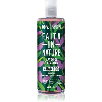 Faith In Nature Lavender & Geranium naturalny szampon do włosów normalnych i suchych 400 ml
