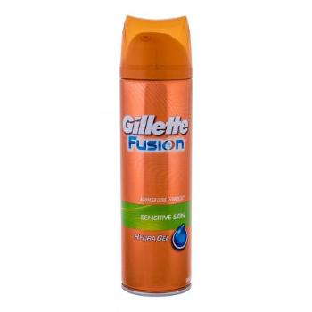 Gillette Fusion Hydra Gel Sensitive Skin 200 ml żel do golenia dla mężczyzn uszkodzony flakon