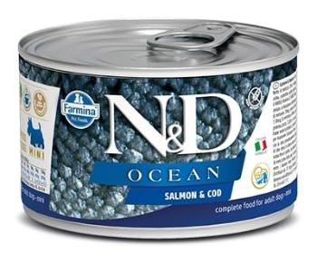 N&amp;D dog OCEAN konz. ADULT MINI salmon/codfish - 140g