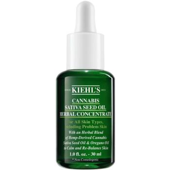 Kiehl's Cannabis Sativa Seed Oil Herbal Concentrate łagodzące serum w formie olejku do wszystkich rodzajów skóry, też wrażliwej 30 ml