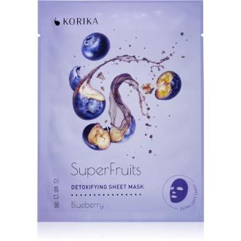 KORIKA SuperFruits Blueberry - Detoxifying Sheet Mask Detoksująca maska płócienna Blueberry 25 g