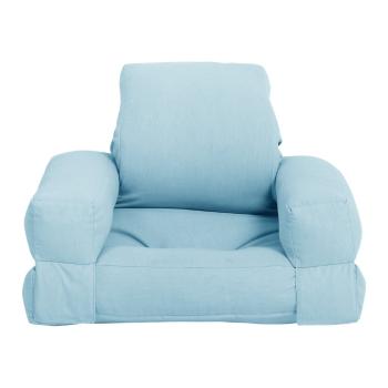 Jasnoniebieski dziecięcy fotel rozkładany Karup Design Mini Hippo Light Blue