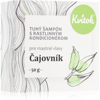 Kvitok Tea tree szampon w kostce do włosów przetłuszczających 50 g