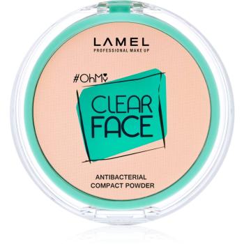 LAMEL OhMy Clear Face puder w kompakcie ze środkiem antybakteryjnym odcień 403 Rosy beige 6 g