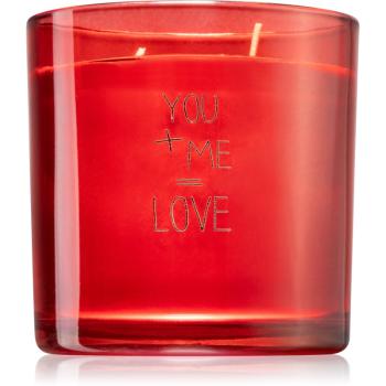 My Flame Unconditional You + Me = Love świeczka zapachowa 10x10 cm