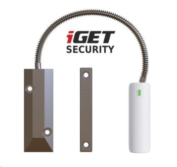 iGET SECURITY EP21 - Bezprzewodowy czujnik magnetyczny do żelaznych drzwi / okien / bram do alarmu iGET SECURITY M5